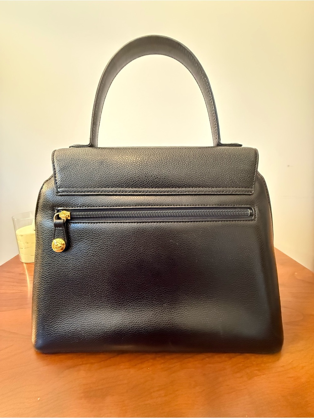 Givenchy Vintage Black Leather Top-handle bag w/ COA - Picture 3 of 16